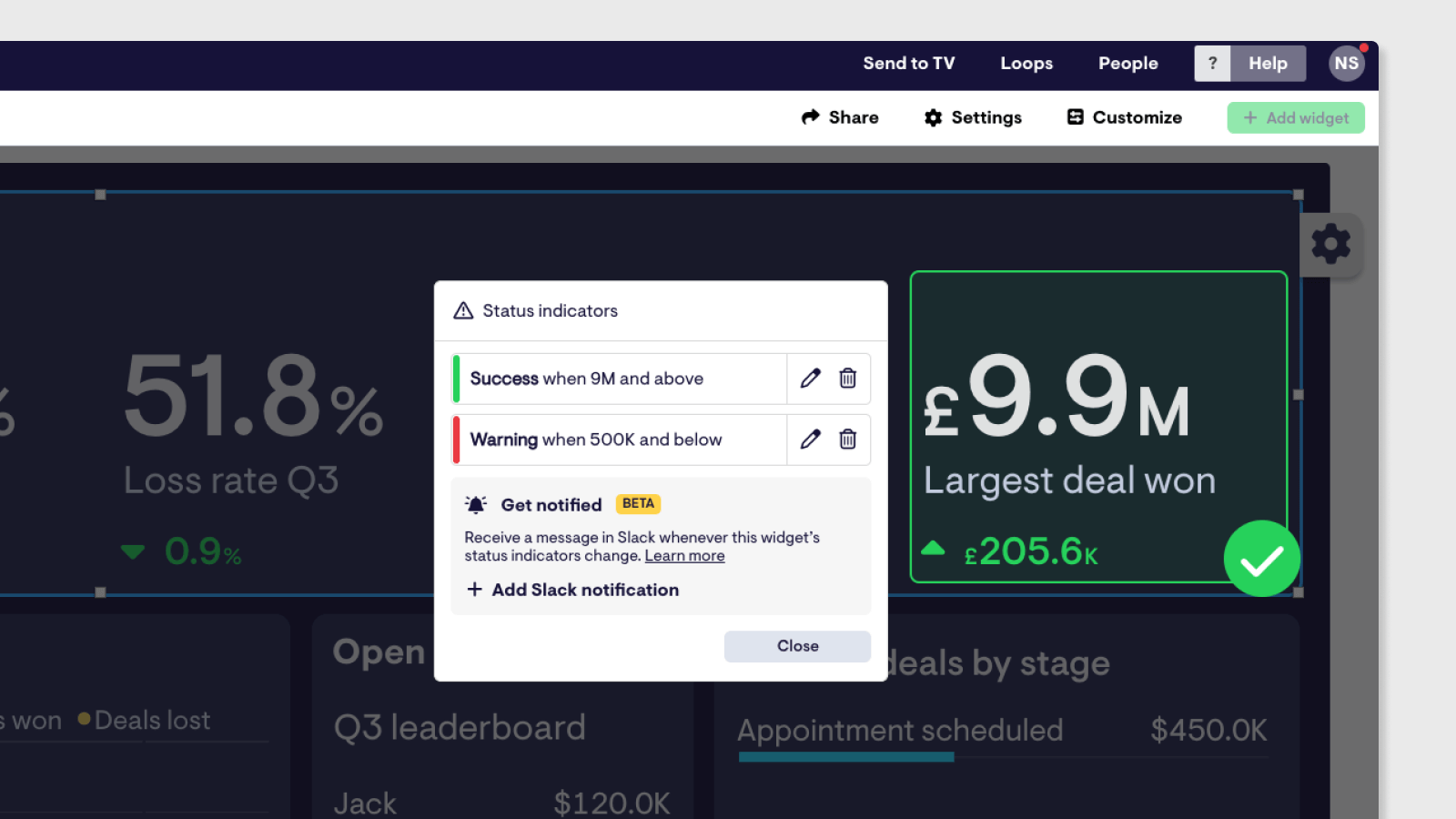 Integración de Geckoboard con HubSpot Conéctala aquí